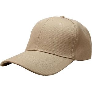 Unisex Khaki Athletic Adjustable Size Strap Casual Running Classic Baseball Cap